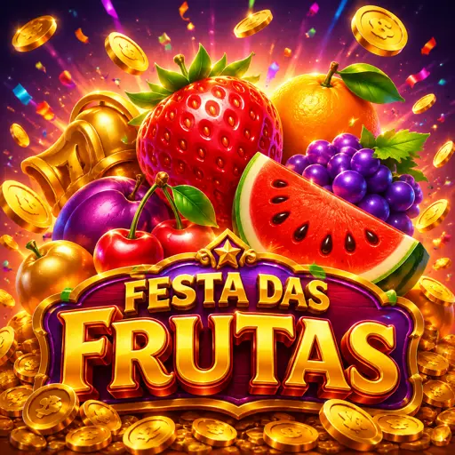 Frutas coloridas em grade de símbolos do slot Fruit Party
