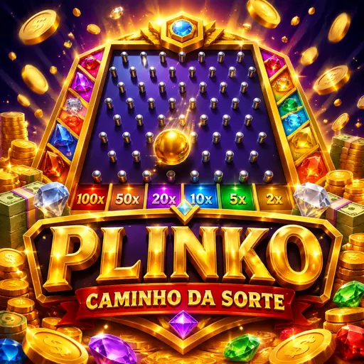 bola caindo na pirâmide do Plinko